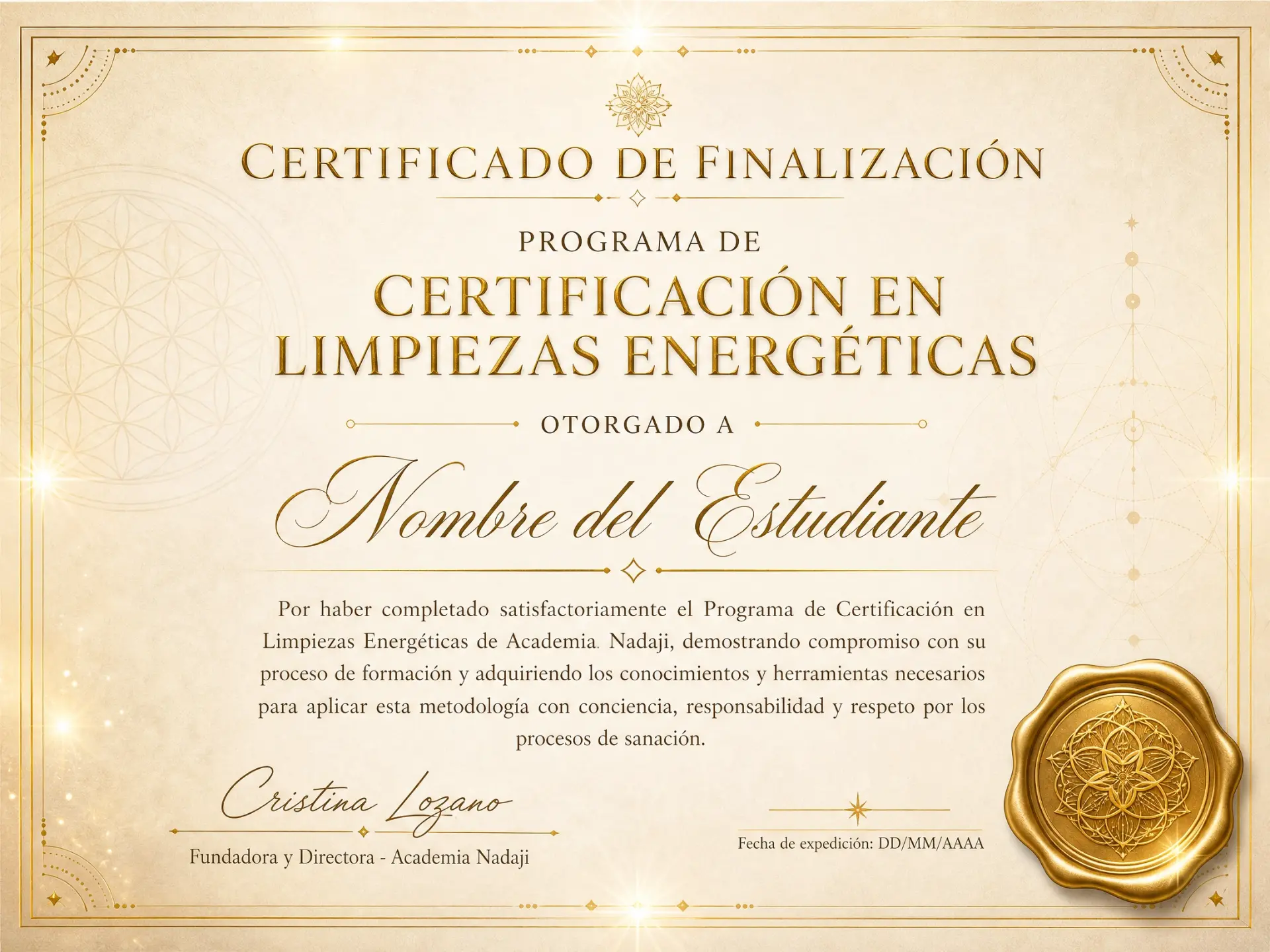 Certificado Digital de Finalización